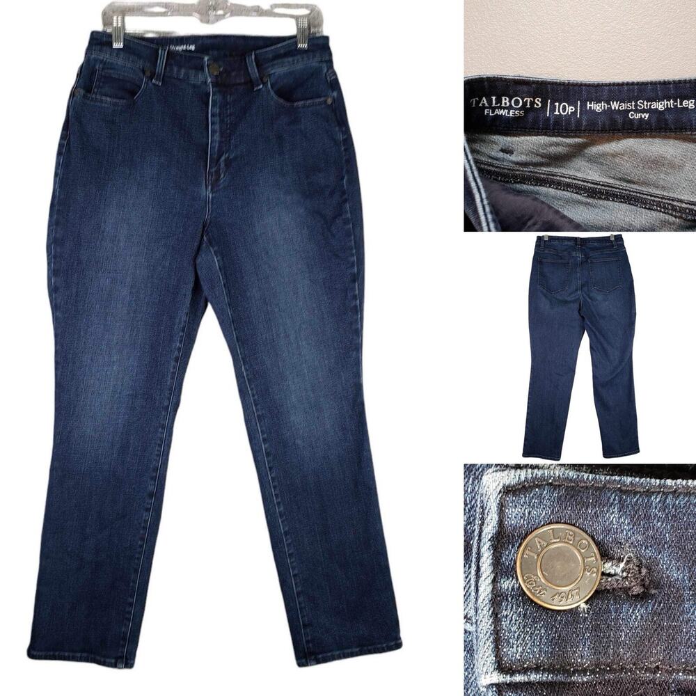 Talbots Jeans Flawless Jegging Womens Size 10 P Petite High Rise Dark Wash